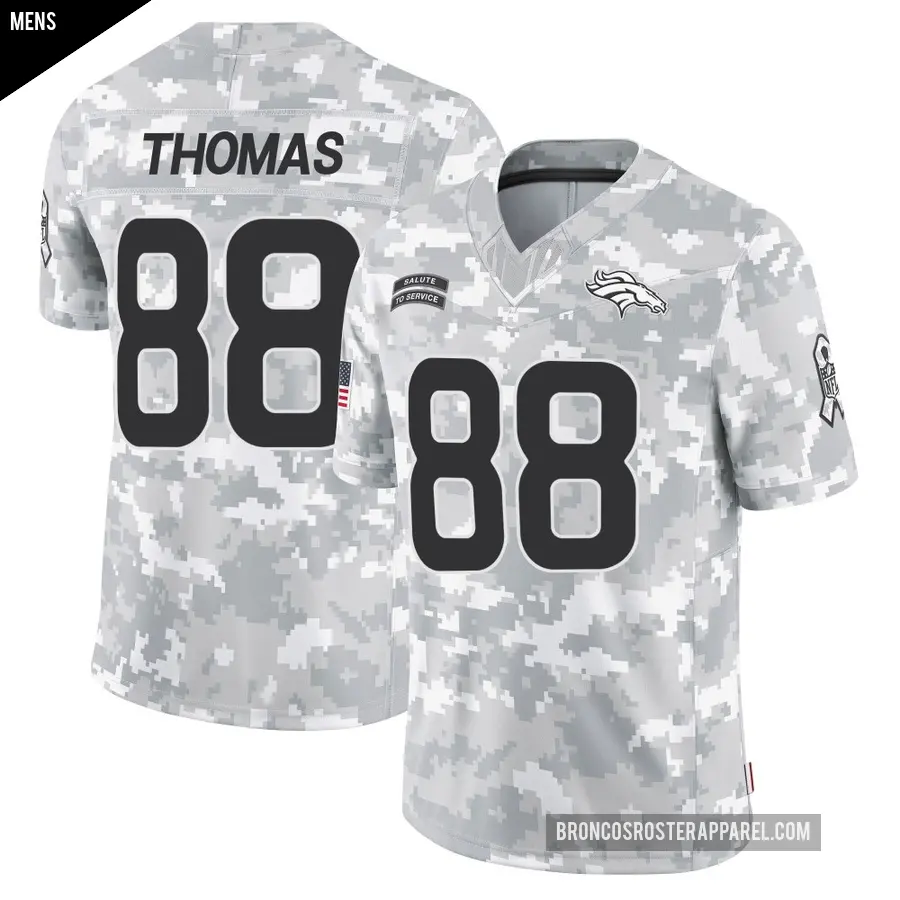 Men's Denver Broncos ＃88 Demaryius Thomas Arctic Camo Limited 2024 Salute to Service Jersey
